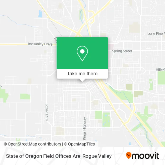 State of Oregon Field Offices Are map