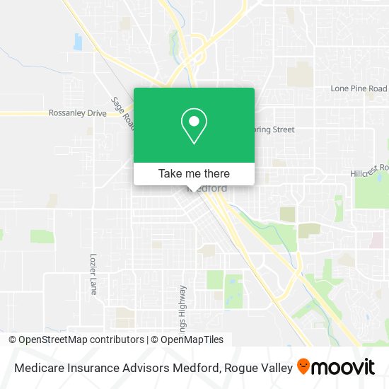 Mapa de Medicare Insurance Advisors Medford