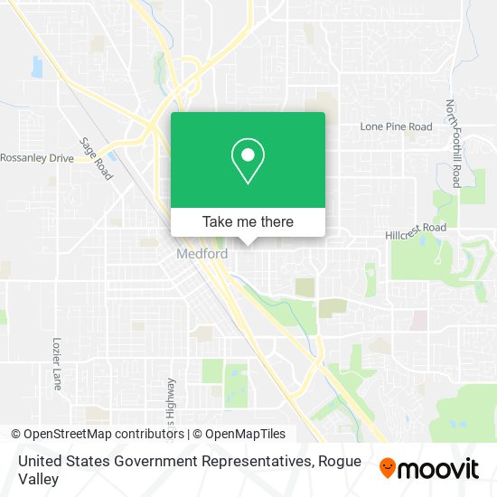 United States Government Representatives map