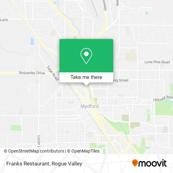 Mapa de Franks Restaurant