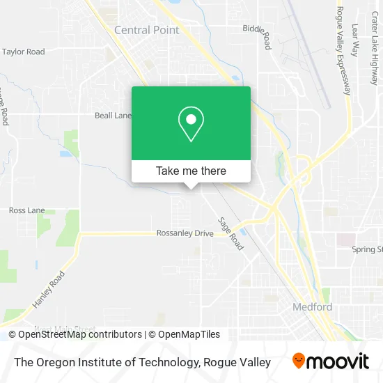 The Oregon Institute of Technology map