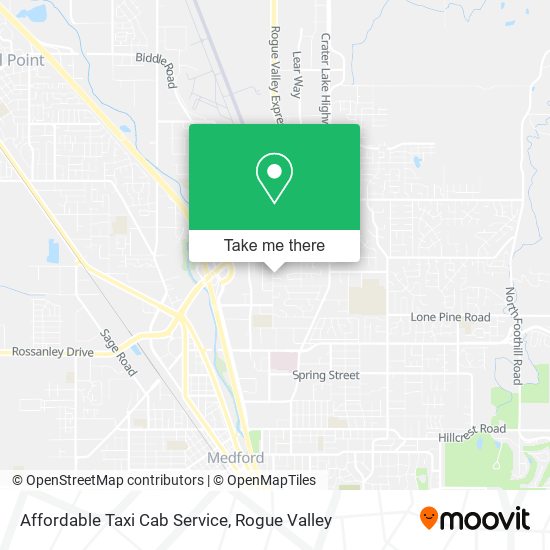 Affordable Taxi Cab Service map