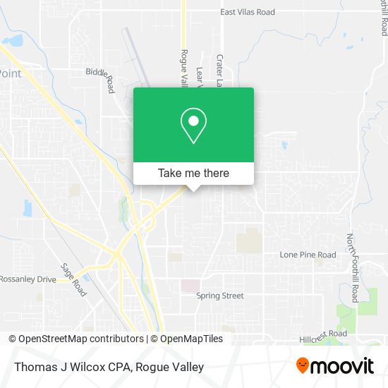 Thomas J Wilcox CPA map