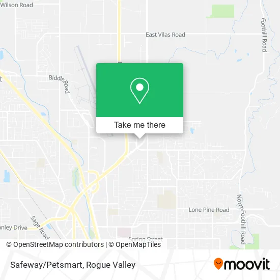 Safeway/Petsmart map