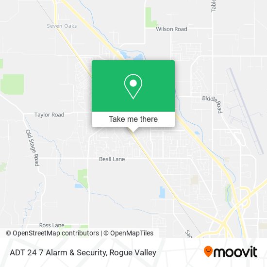 Mapa de ADT 24 7 Alarm & Security