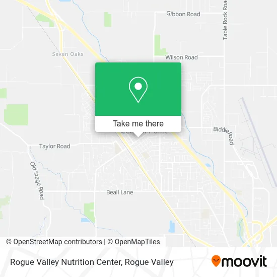 Rogue Valley Nutrition Center map