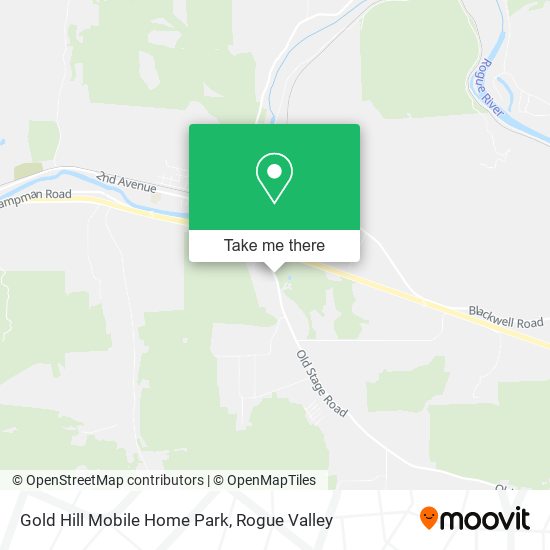 Mapa de Gold Hill Mobile Home Park