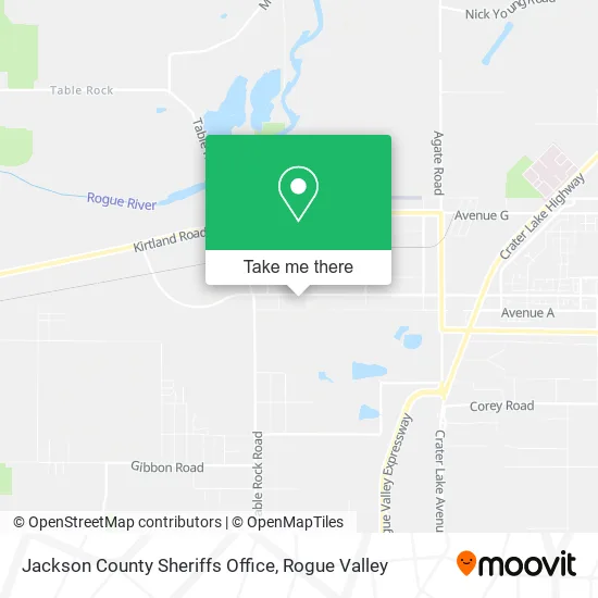 Jackson County Sheriffs Office map