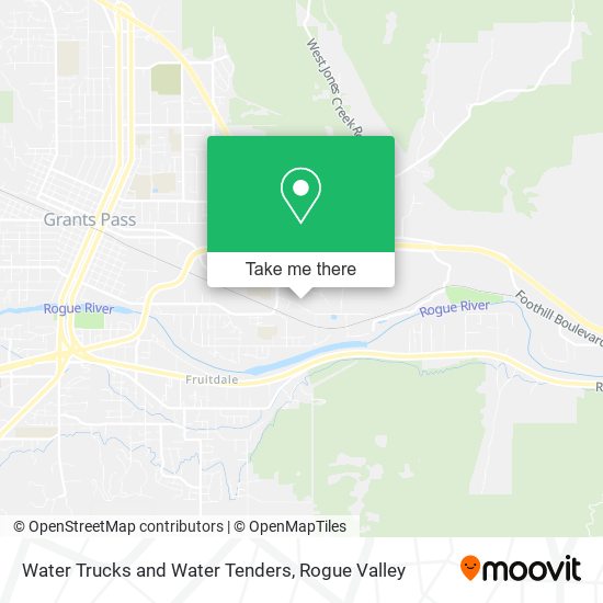 Water Trucks and Water Tenders map
