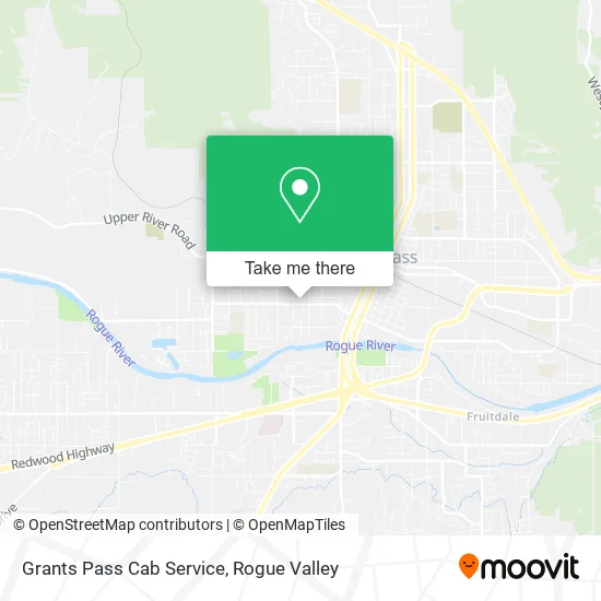 Grants Pass Cab Service map
