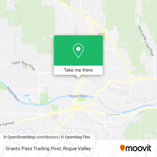 Grants Pass Trading Post map