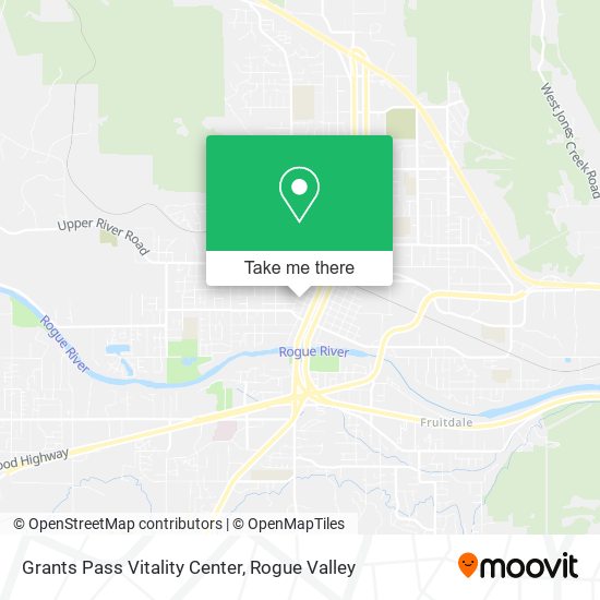 Mapa de Grants Pass Vitality Center