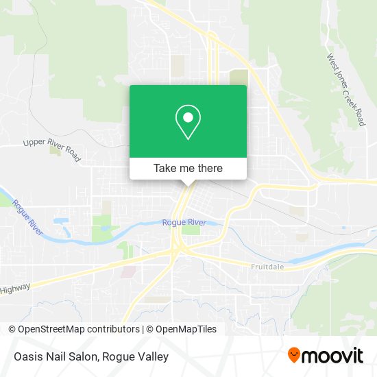 Mapa de Oasis Nail Salon