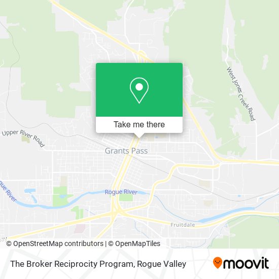 The Broker Reciprocity Program map