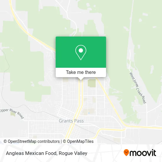 Angleas Mexican Food map