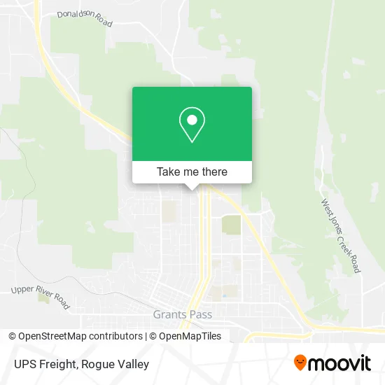 Mapa de UPS Freight
