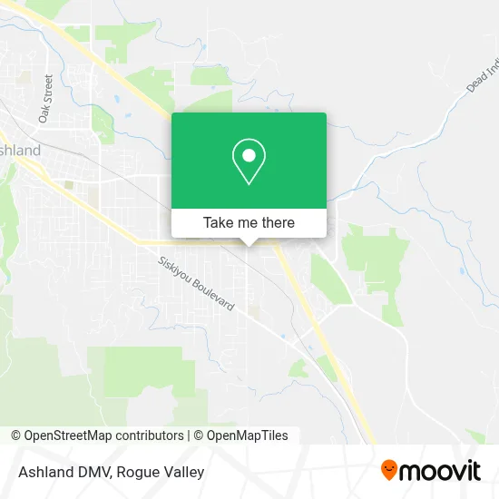 Ashland DMV map