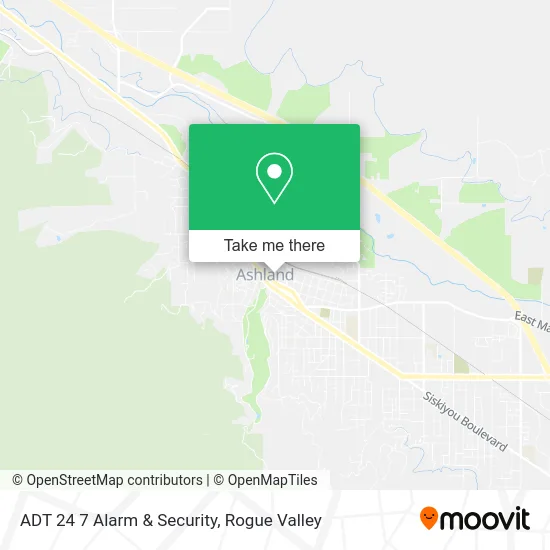Mapa de ADT 24 7 Alarm & Security
