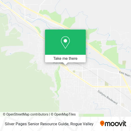 Mapa de Silver Pages Senior Resource Guide