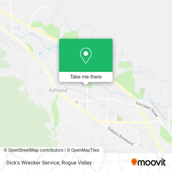 Dick's Wrecker Service map