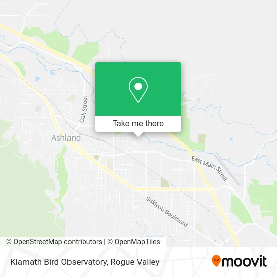 Klamath Bird Observatory map