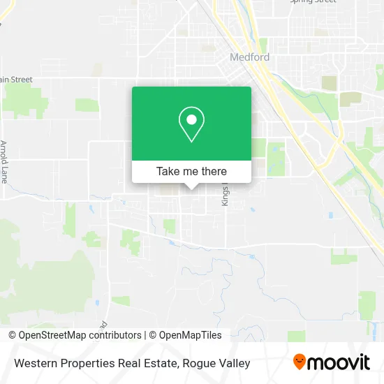 Western Properties Real Estate map