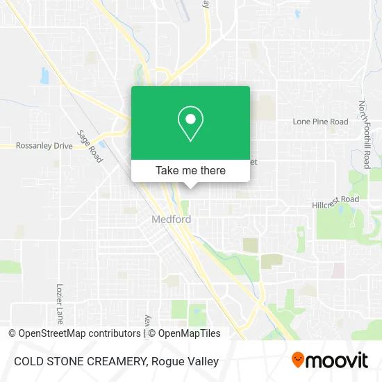 Mapa de COLD STONE CREAMERY