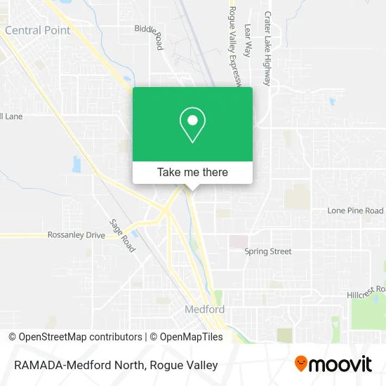 RAMADA-Medford North map