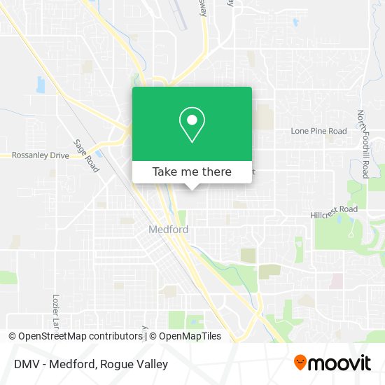 Mapa de DMV - Medford