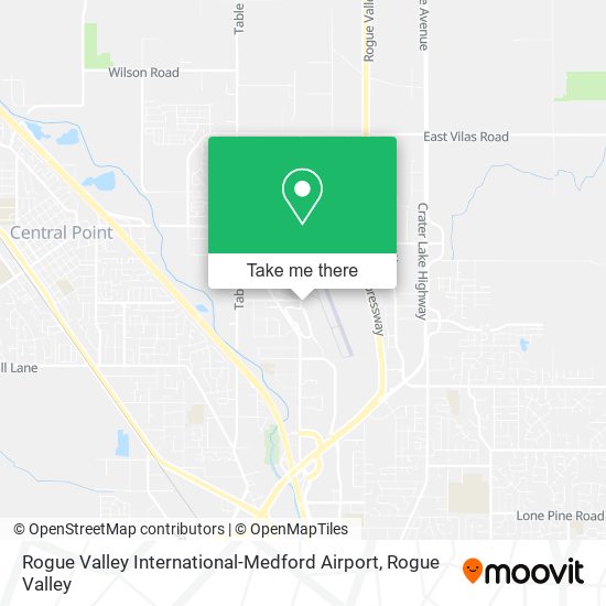 Rogue Valley International-Medford Airport map