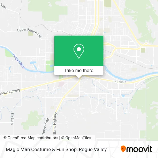 Magic Man Costume & Fun Shop map