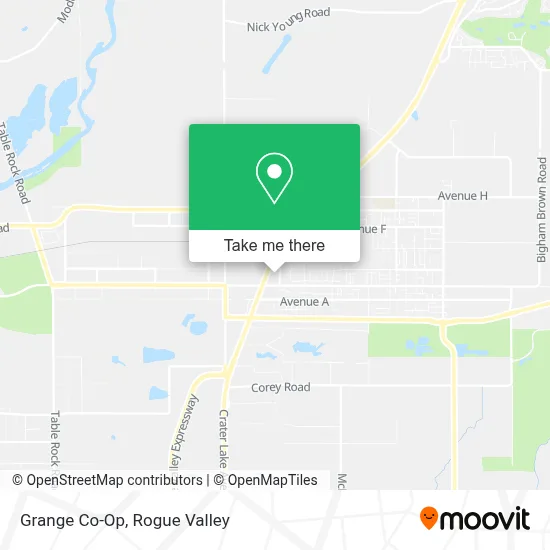 Grange Co-Op map