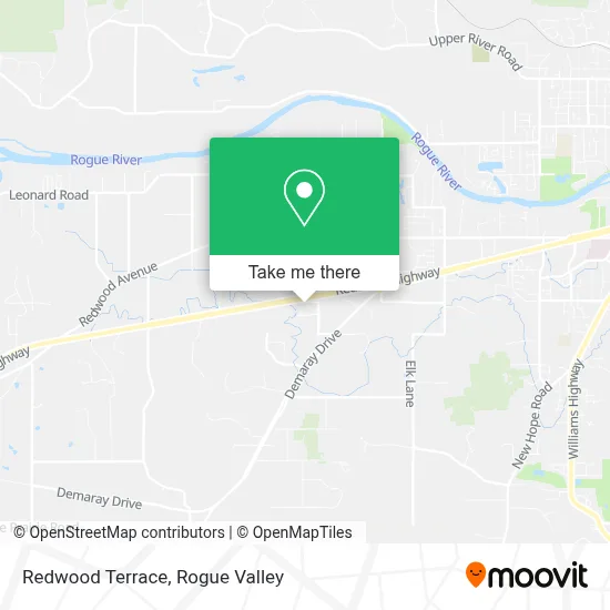 Redwood Terrace map