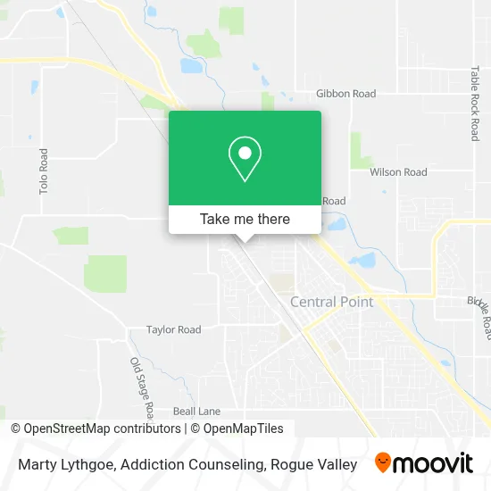 Marty Lythgoe, Addiction Counseling map