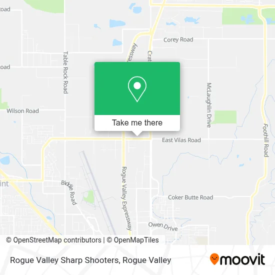 Rogue Valley Sharp Shooters map