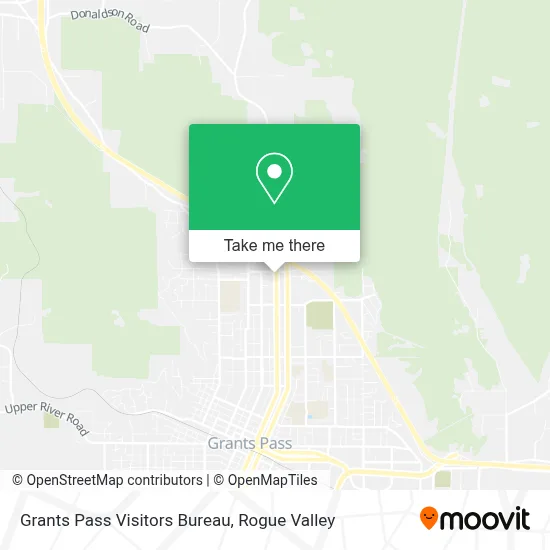 Grants Pass Visitors Bureau map