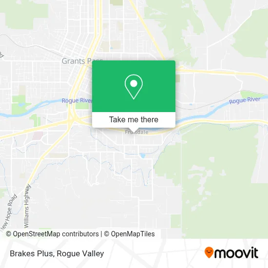 Brakes Plus map