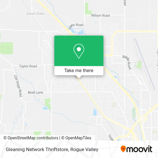 Gleaning Network Thriftstore map