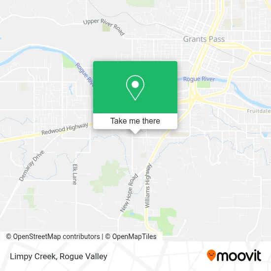 Limpy Creek map