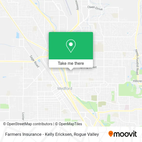 Farmers Insurance - Kelly Ericksen map