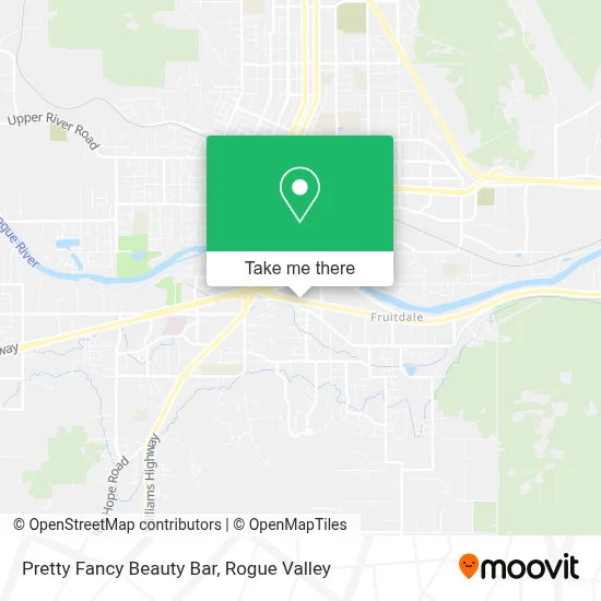 Pretty Fancy Beauty Bar map