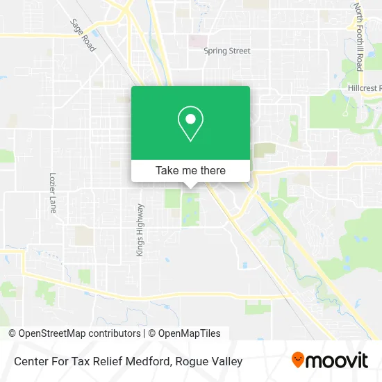 Center For Tax Relief Medford map