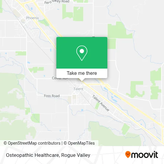 Osteopathic Healthcare map