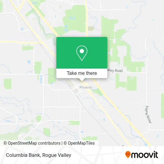 Columbia Bank map