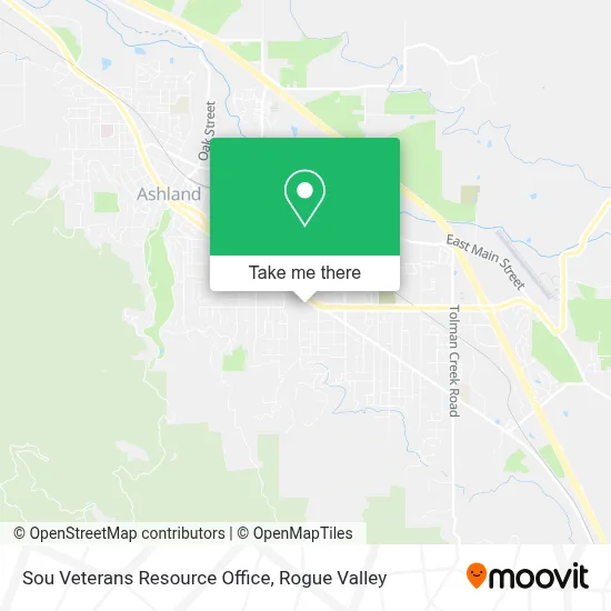 Sou Veterans Resource Office map