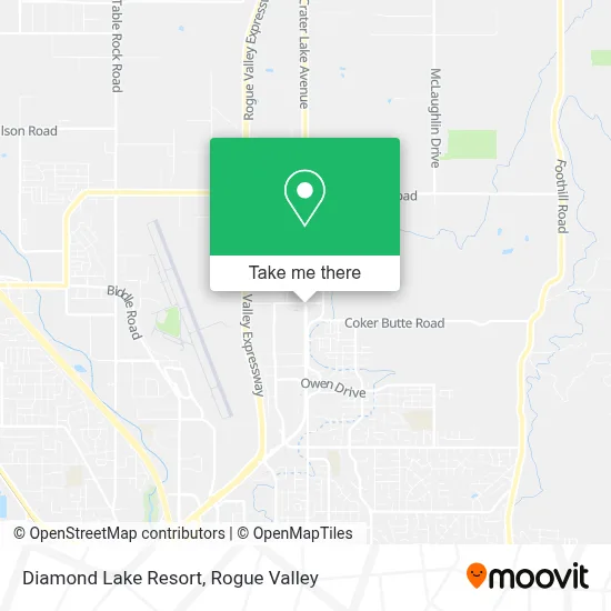Diamond Lake Resort map