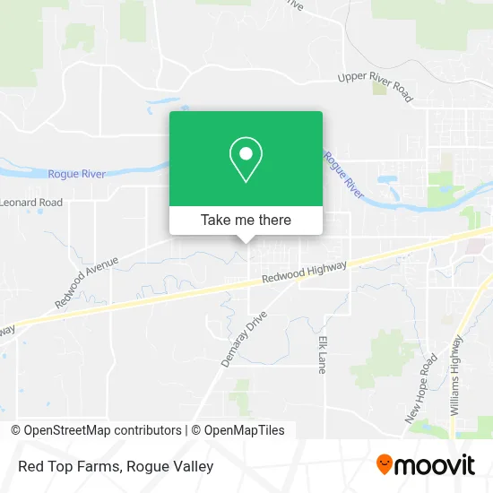 Red Top Farms map