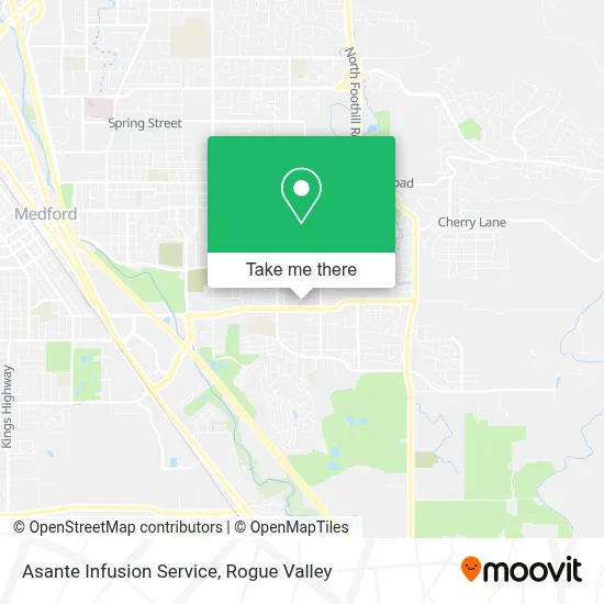 Asante Infusion Service map