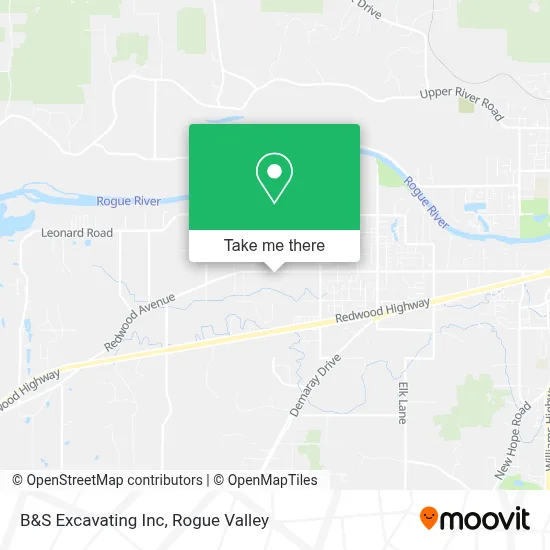B&S Excavating Inc map