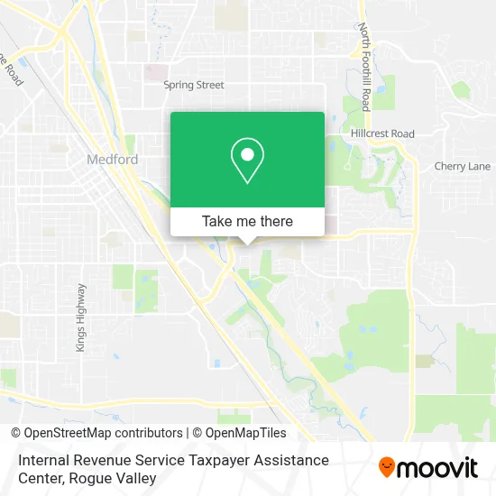 Internal Revenue Service Taxpayer Assistance Center map